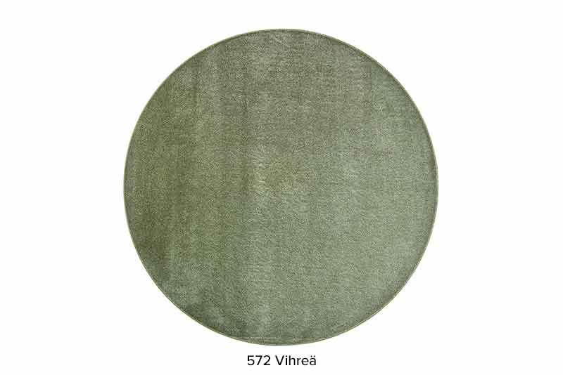 VM Carpet Satine 572 vihreä pyöreä