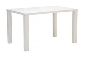 Carla ruokapöytä 85x130 cm, matta valkoinen