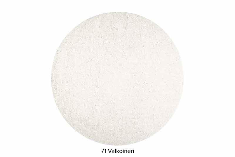 VM Carpet Viita 71 valkoinen pyöreä