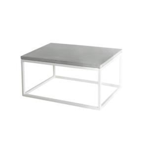 60° North Design sohvapöytä 71° valkoisen ja betonin värisenä. Furmus.fi