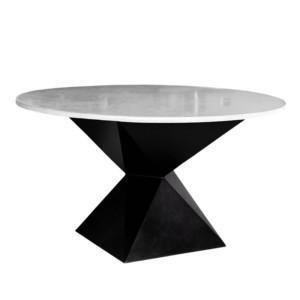 60° North Design ruokapöytä 140° mustan ja betonin värisenä. Furmus.fi