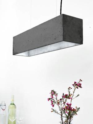 GANTlights [B4] riippuvalaisin tummanharmaan betonin ja hopean värisenä. Furmus.fi