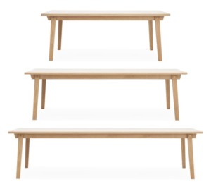 Normann Copenhagen Slice pöydät. Furmus