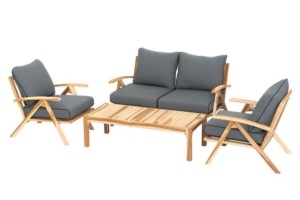 Java teak oleskeluryhmä, 4-osainen. 4Living. Furmus.fi.