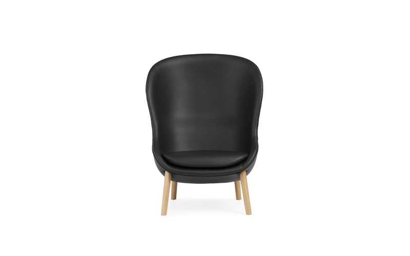 Normann Copenhagen Hyg High lepotuoli-tammi/nahka, Furmus