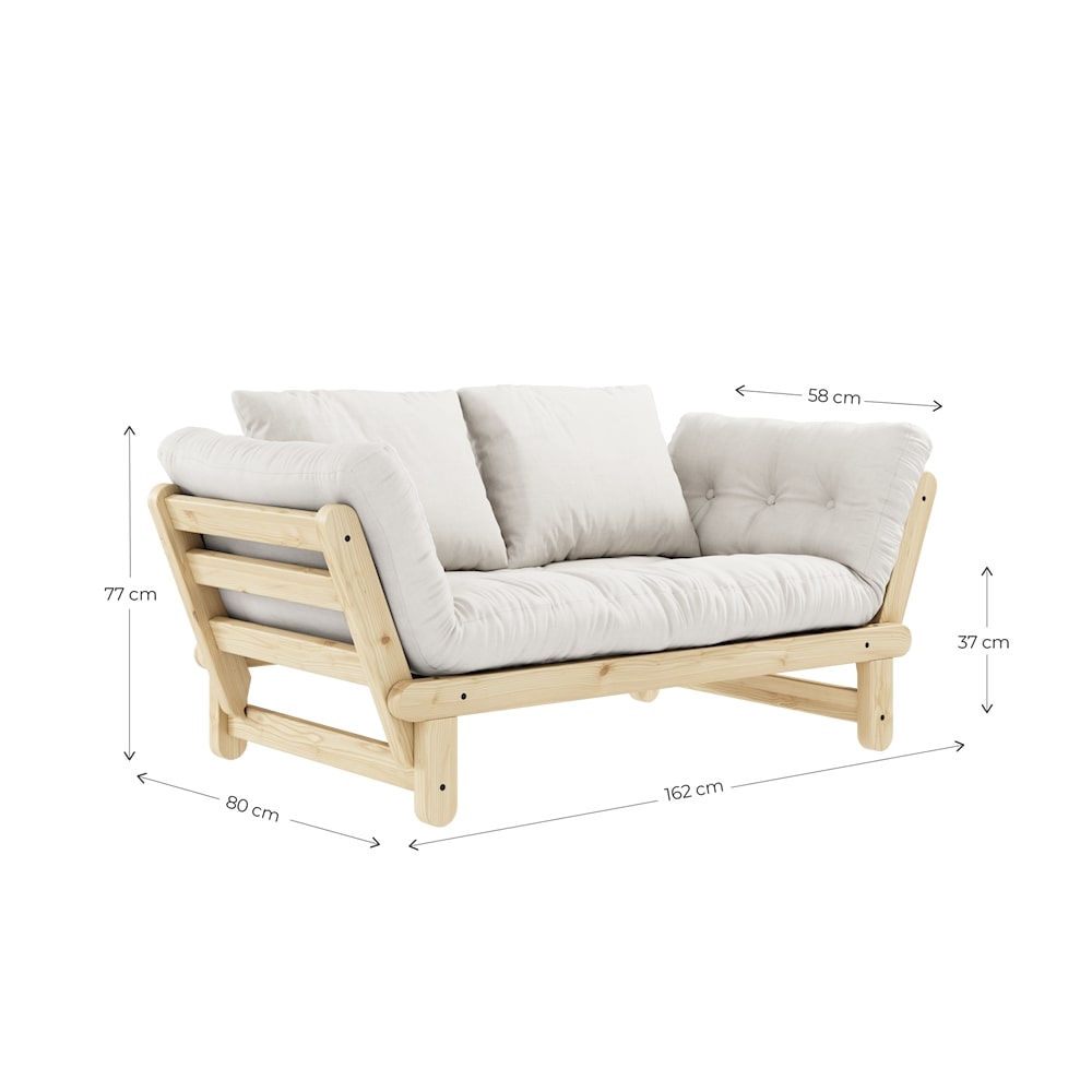 Karup design beat clear sohva natural mitat