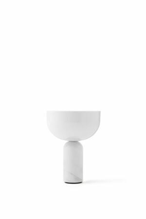 New Works Kizu langaton poytalamppu White Marble w. White Acrylic