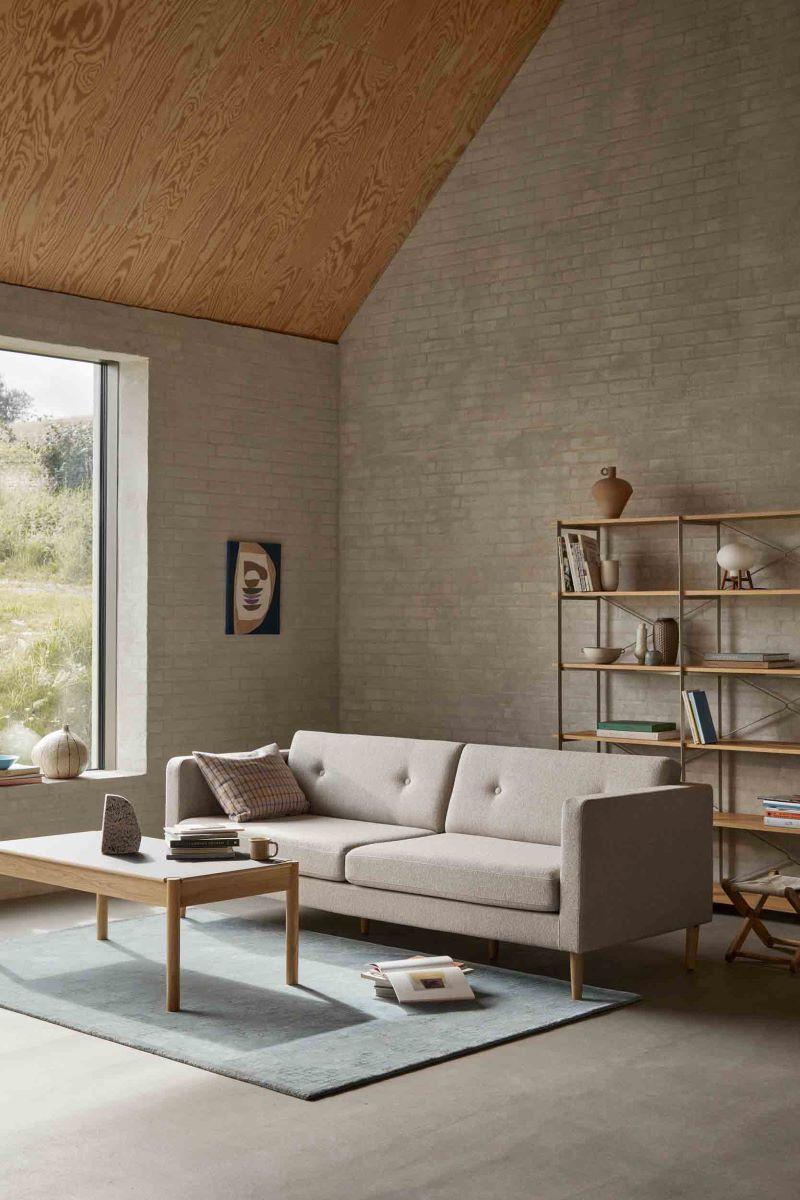 FDB Mobler L42 sohva 3-ist beige miljoo