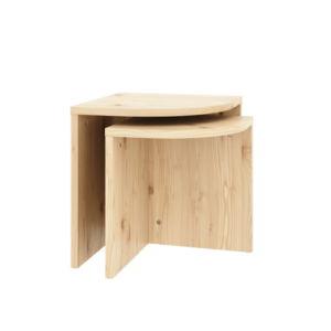 Karup Design Combines sivupoyta setti 101 clear lacquered Furmukselta