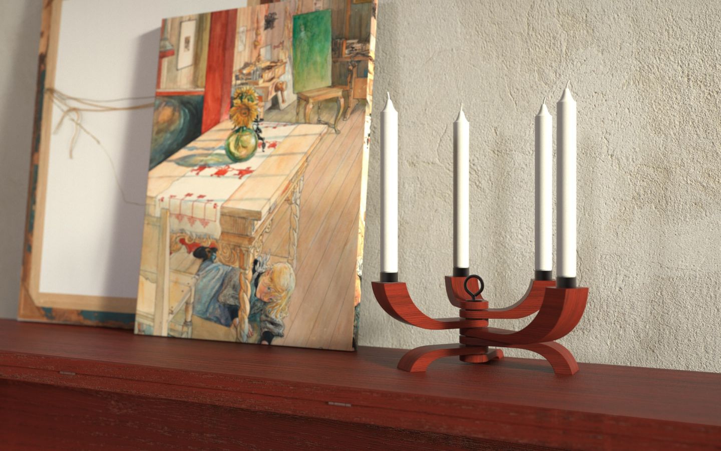Design House Stockholm Nordic Light kynttilänjalka Furmukselta