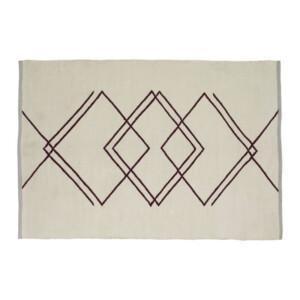Hubsch Rhomb matto Burgundy