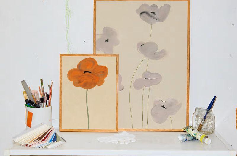 Paper Collective White Vallmo taidejuliste miljoo