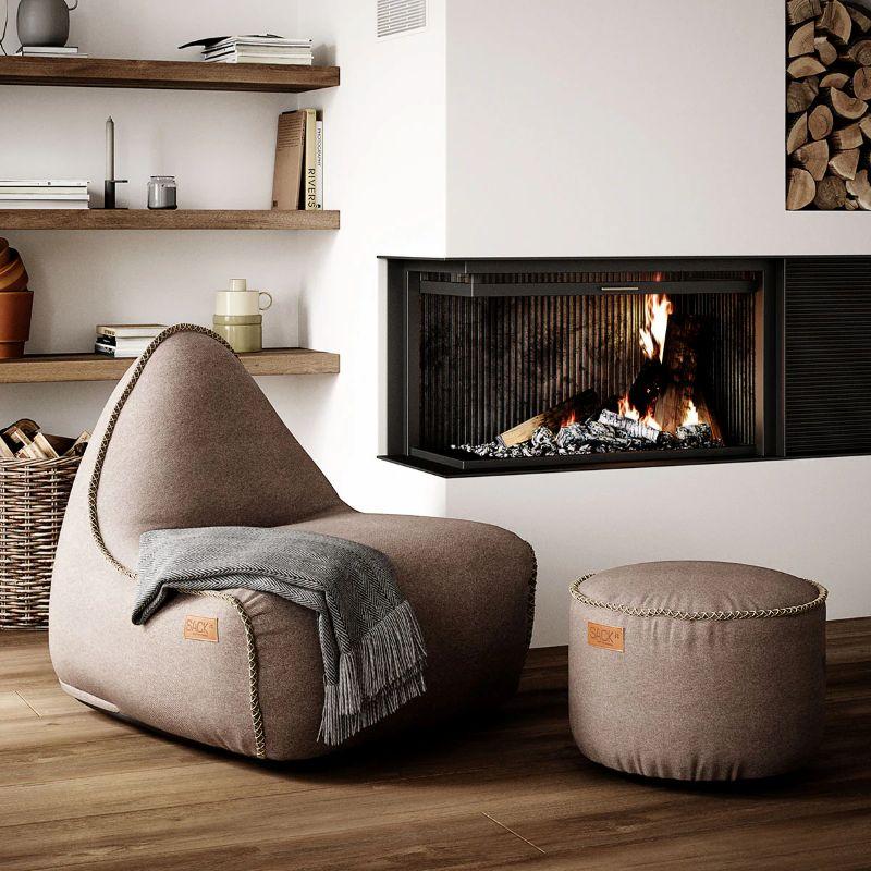 SACKit Canvas lepotuoli a pouf miljoo
