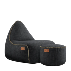 SACKit Cobana lepotuoli a pouf black
