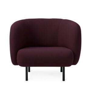 Warm Nordic Cape Lounge dark bordeaux